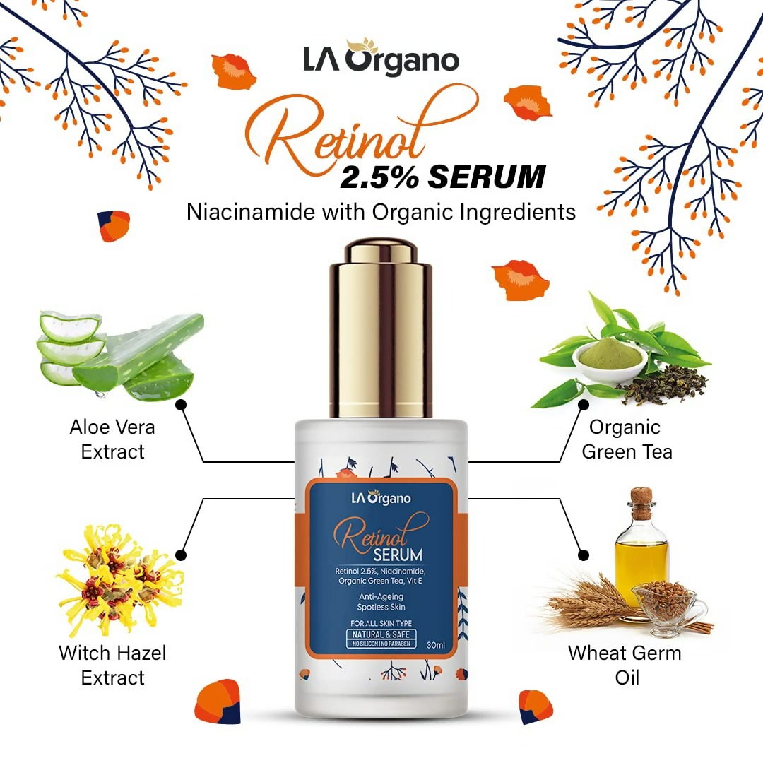 LA Organo 2.5% Retinol Face Serum - Distacart