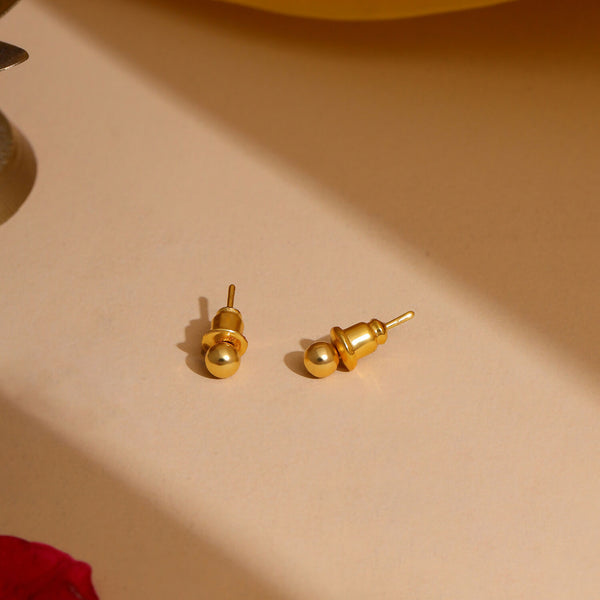 Ruby Raang Golden Studs