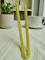 Thumbnail for Inhanns Rangsaaz 20-Layer Luxe Long Beaded Only Necklace - Lemon Yellow Only Necklace - Distacart