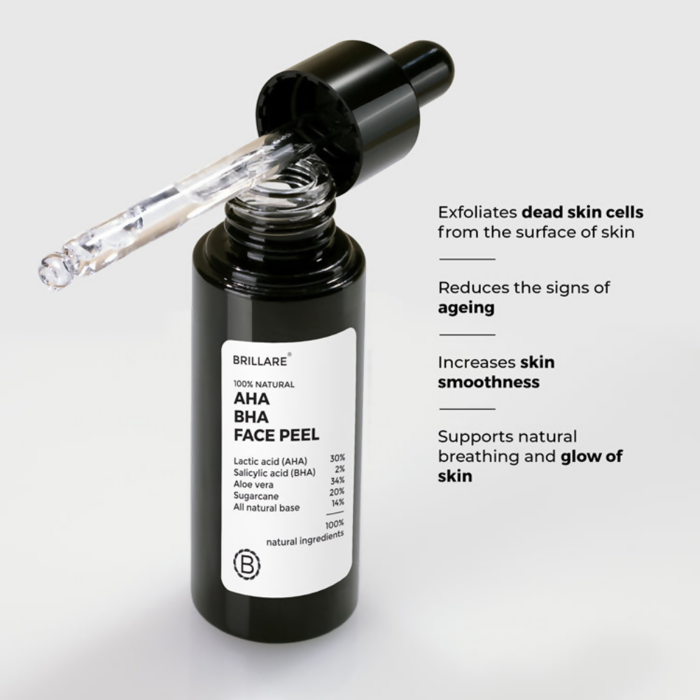Brillare AHA BHA Exfoliating Face Peeling Solution - Dista