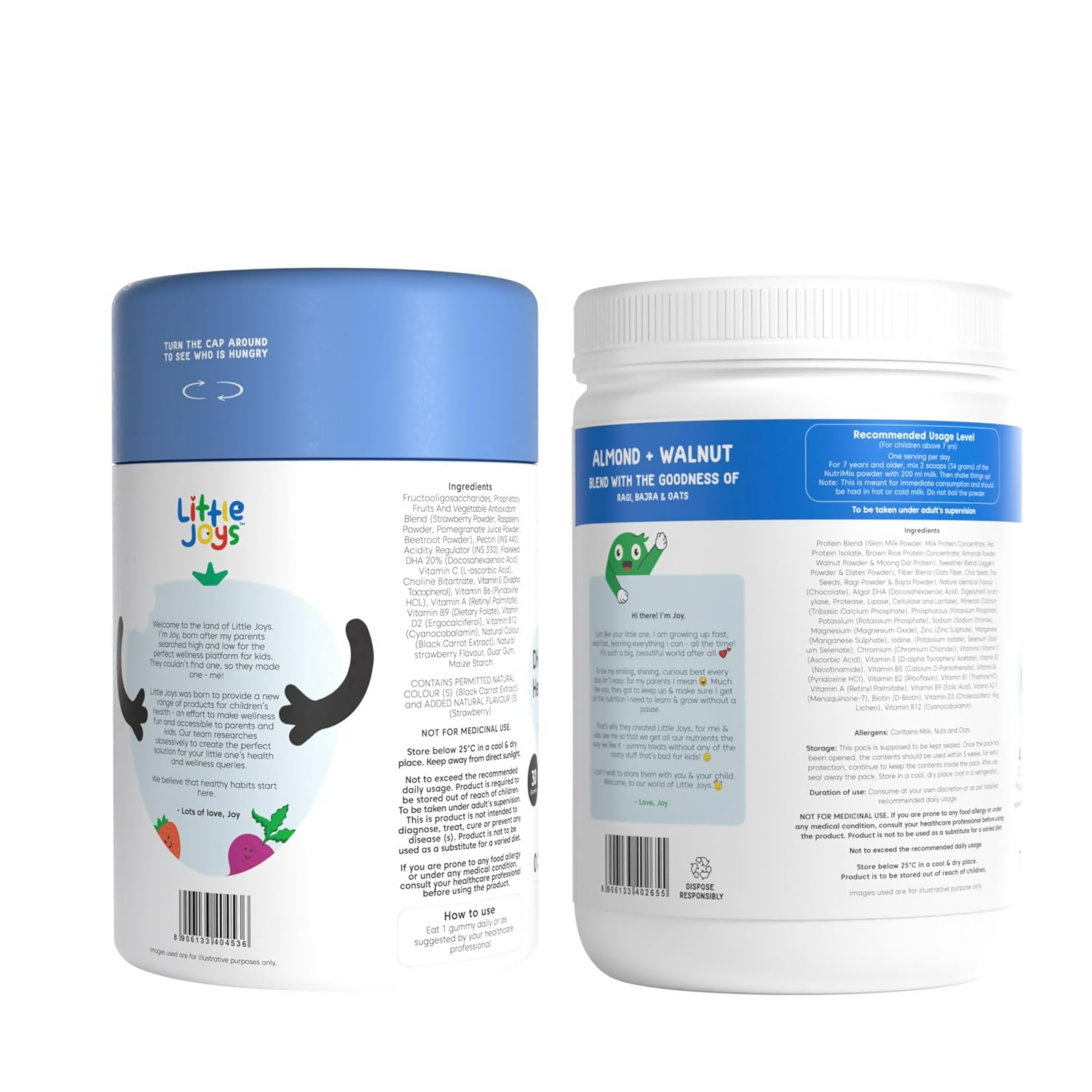 Little Joys With NutriMix Brain Health Gummies Development Kit For Better Focus & Memory ( 2 To 6 Years) - Distacart