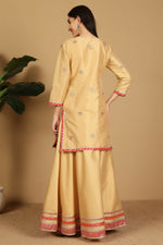 Thumbnail for Joban Fashion Beige Taffeta Lehenga Set