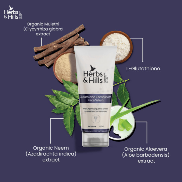 Buy Herbs & Hills Glutathione Complexion Face Wash Online Buy Herbs & Hills Glutathione Complexion Face Wash Online