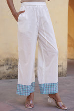 Thumbnail for Juniper White Floral Printed Cotton Kurta Pant And Dupatta Set With Sequins & Beads - Distacart