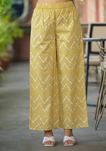 Thumbnail for Juniper Off White Abstract Printed Cotton Kurta Pant And Dupatta Set With Sequins & Thread Work - Distacart