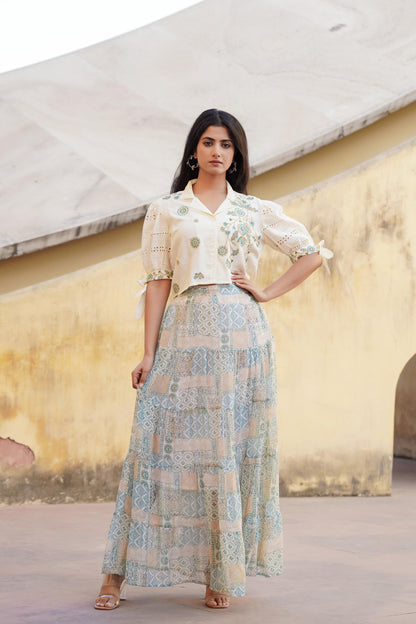 Juniper Pastel Green Whisper Co-Ord Set - Distacart