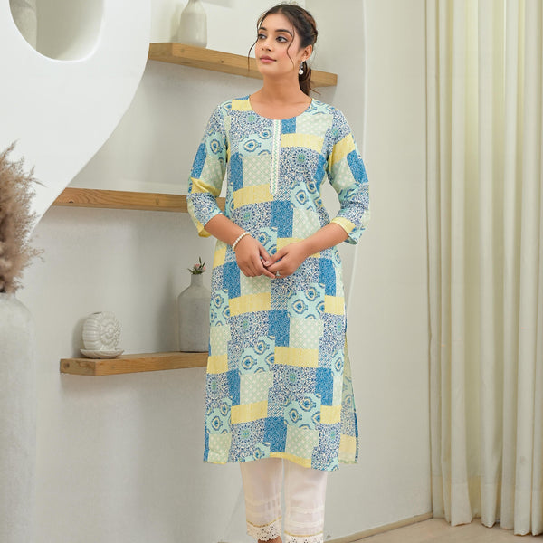 Juniper Multi Color Straight Kurta