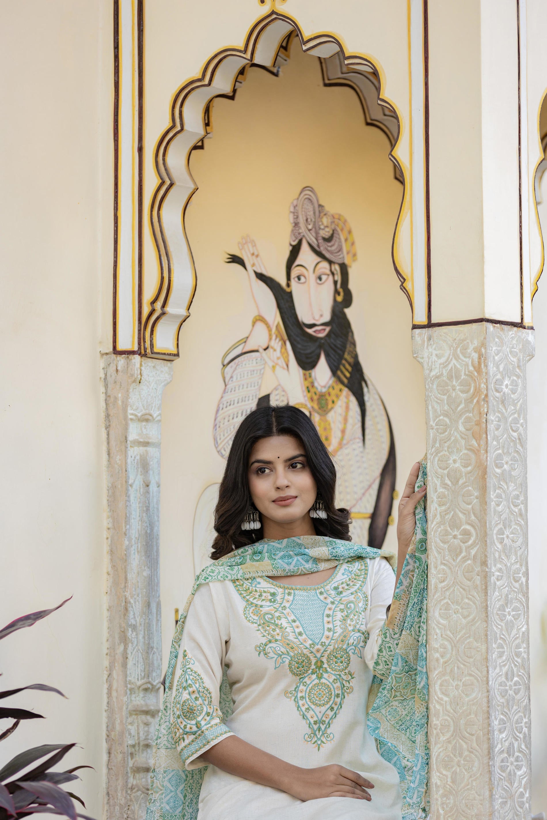 Juniper Multi Color Ethnic Printed Kurta Set with Dupatta - Distacart