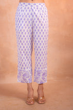 Thumbnail for Juniper Lavender Whisper Floral Kurta Pant And Dupatta Set - Distacart
