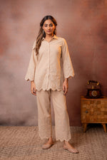 Thumbnail for Juniper Sand Whisper Schiffli Co-Ord Set - Distacart