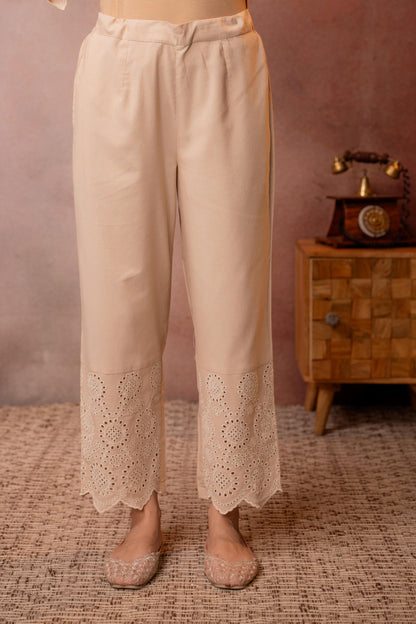 Juniper Sand Whisper Schiffli Co-Ord Set - Distacart