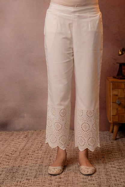 Juniper Cotton Whisper Schiffli Co-Ord Set - Distacart