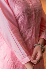 Thumbnail for Juniper Gulnaar Peach Foil Print Kurta - Distacart