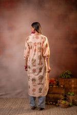 Thumbnail for Juniper Peach Palm Motif Kurta - Distacart