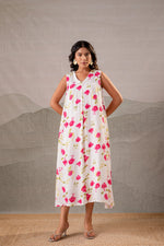 Thumbnail for Juniper Gulbahar Off-White Floral Flared Kurta - Distacart