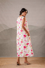 Thumbnail for Juniper Gulbahar Off-White Floral Flared Kurta - Distacart
