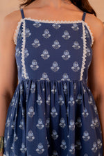 Thumbnail for Juniper Neelika Indigo Tiered Mini Dress - Distacart