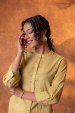 Thumbnail for Juniper Lime Green Chikankari Kurta - Distacart