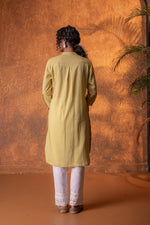 Thumbnail for Juniper Lime Green Chikankari Kurta - Distacart