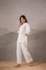 Juniper Cotton Bloom White Embroidered Co-Ord Set - Distacart