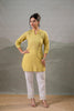 Juniper Lime Green Ease Minimal Cotton Tunic - Distacart