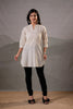 Juniper Off-White Ease Minimal Cotton Tunic - Distacart