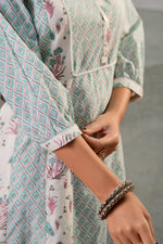 Thumbnail for Juniper Mint Garden Harmony Kurta Pant And Dupatta Set - Distacart