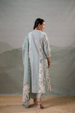 Thumbnail for Juniper Mint Garden Harmony Kurta Pant And Dupatta Set - Distacart