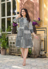 Juniper Black Geometric Printed Cotton Short Dress With Buttons - Distacart