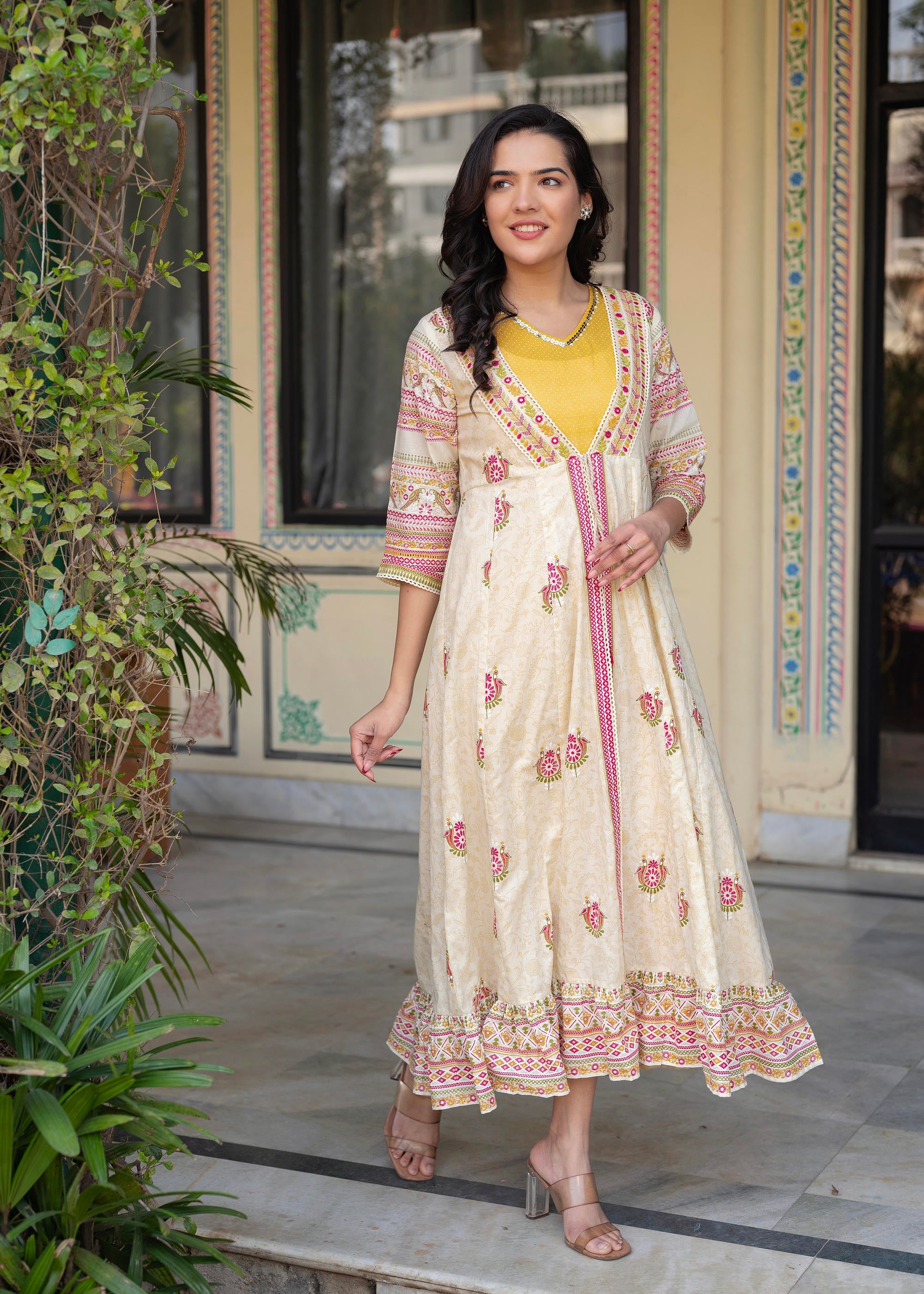 Juniper Women Printed Floral Fit & Flared Dress