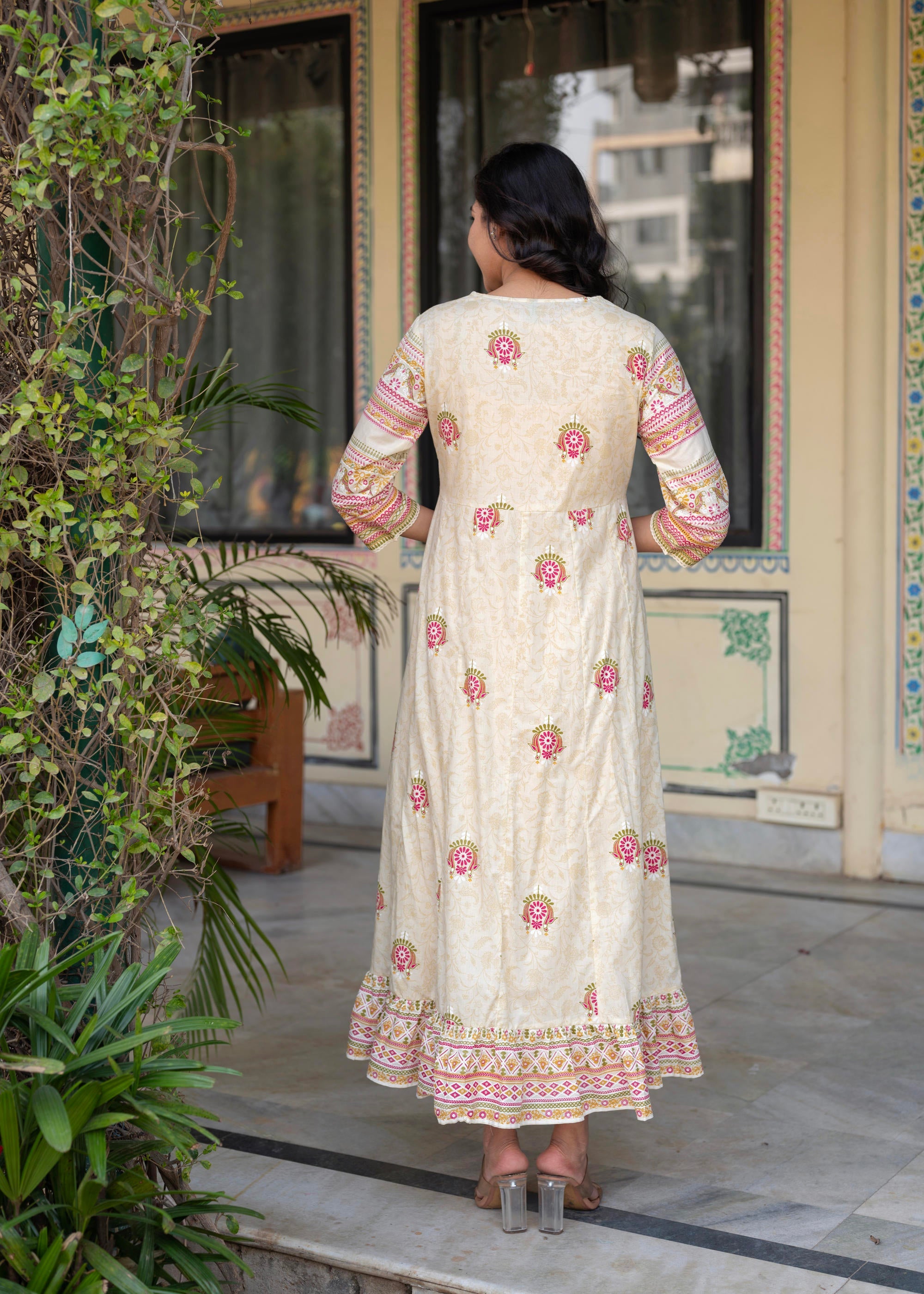 Juniper Women Printed Floral Fit & Flared Dress