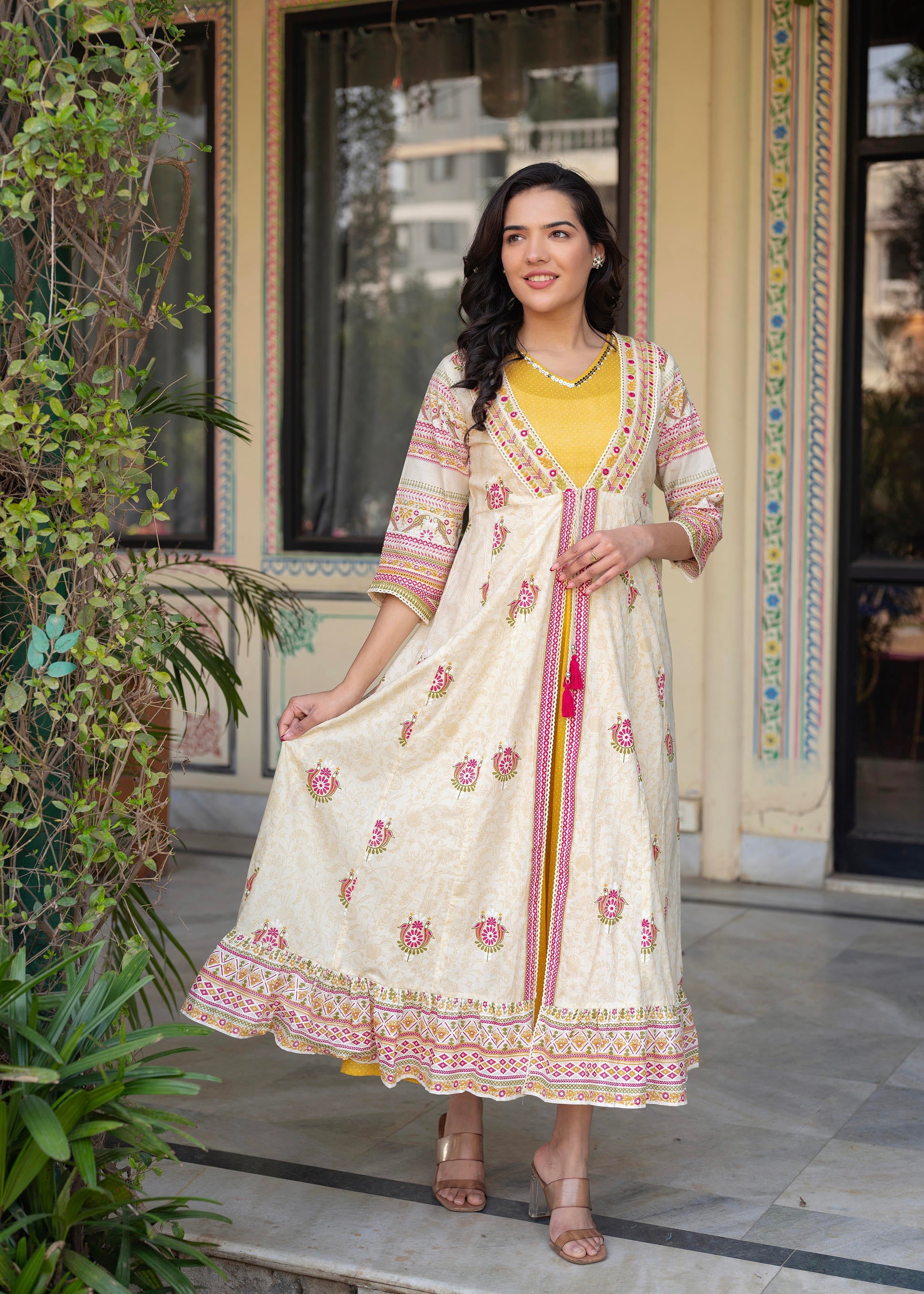 Juniper Women Printed Floral Fit & Flared Dress - Distacart
