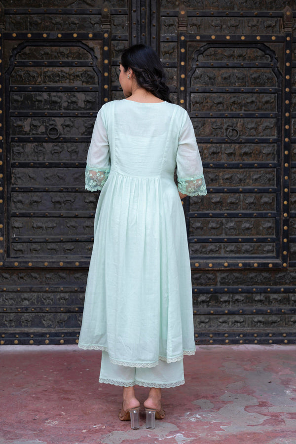 Juniper Women Embroidered Anarkali Kurta Set - Distacart