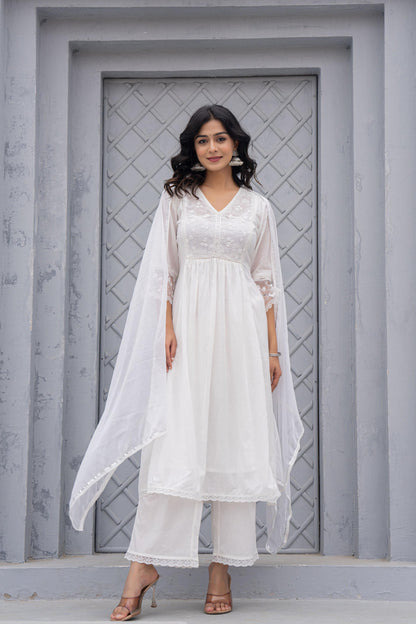 Juniper Women Embroidered Anarkali Kurta Set - Distacart