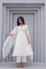 Thumbnail for Juniper Women Embroidered Anarkali Kurta Set