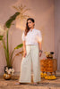 Juniper PistaGreen & White Bloom Pintuck Co-Ord Set - Distacart