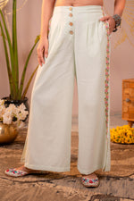 Thumbnail for Juniper PistaGreen & White Bloom Pintuck Co-Ord Set - Distacart