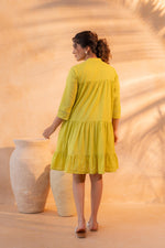 Thumbnail for Juniper Zest Bloom Green Tiered Summer Dress - Distacart