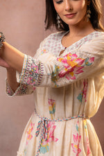 Thumbnail for Juniper Ivory Gulbahar Tiered Boho Maxi Dress - Distacart