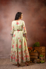 Thumbnail for Juniper Pistagreen Gulbahar Tiered Boho Maxi Dress - Distacart