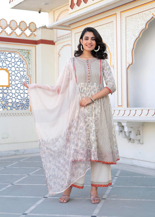 Juniper Women Printed Kurta and Palazzo Set - Distacart