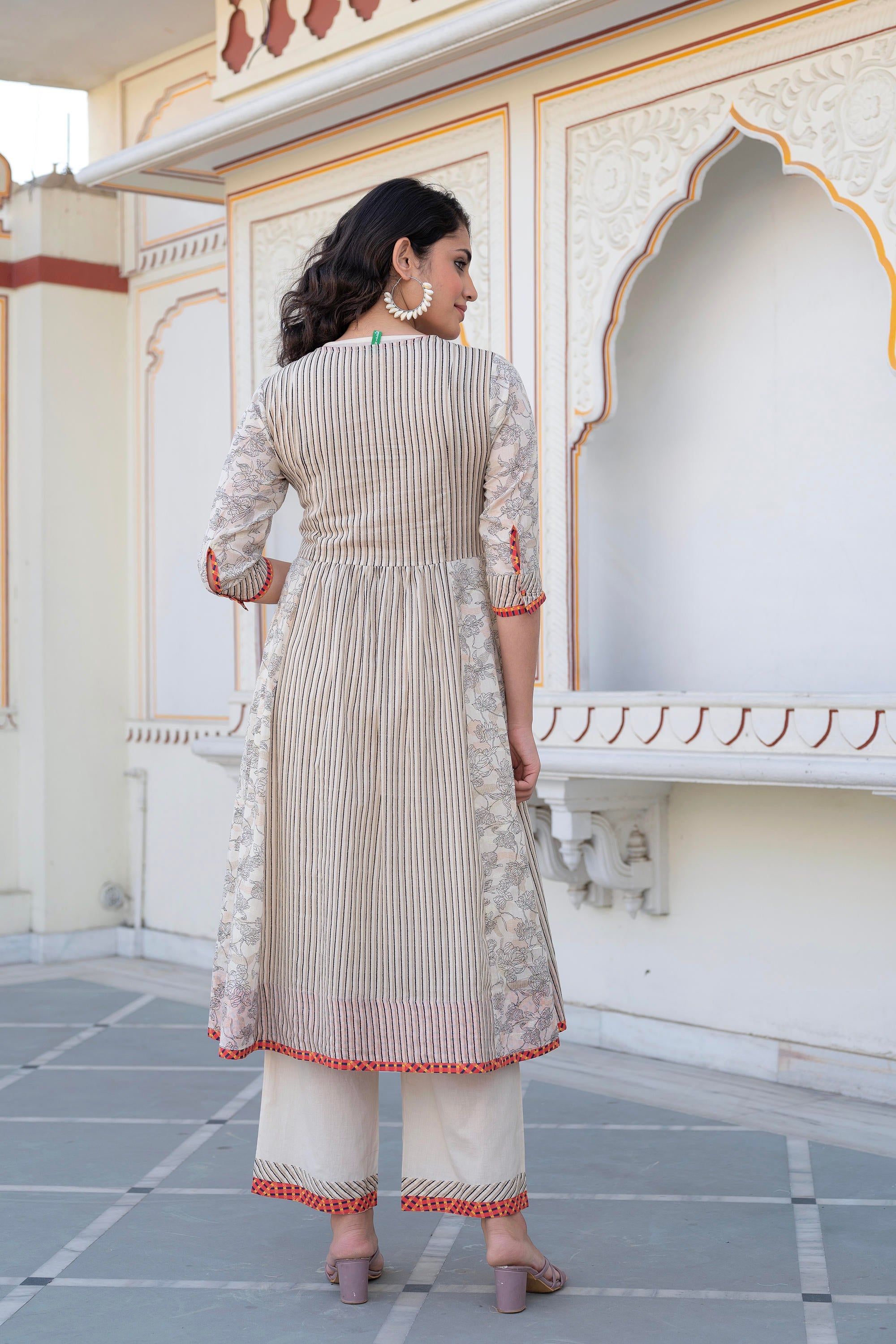Juniper Women Printed Kurta And Palazzo Set - Distacart