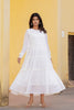Juniper White Snowfall Breeze Tiered Maxi Dress - Distacart
