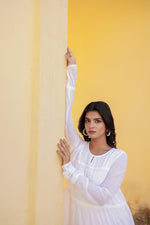 Thumbnail for Juniper White Snowfall Breeze Tiered Maxi Dress