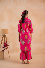 Thumbnail for Juniper Gulnaar Heritage Print Kurta And Pant Set - Distacart