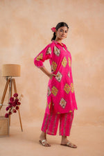 Thumbnail for Juniper Gulnaar Heritage Print Kurta And Pant Set - Distacart