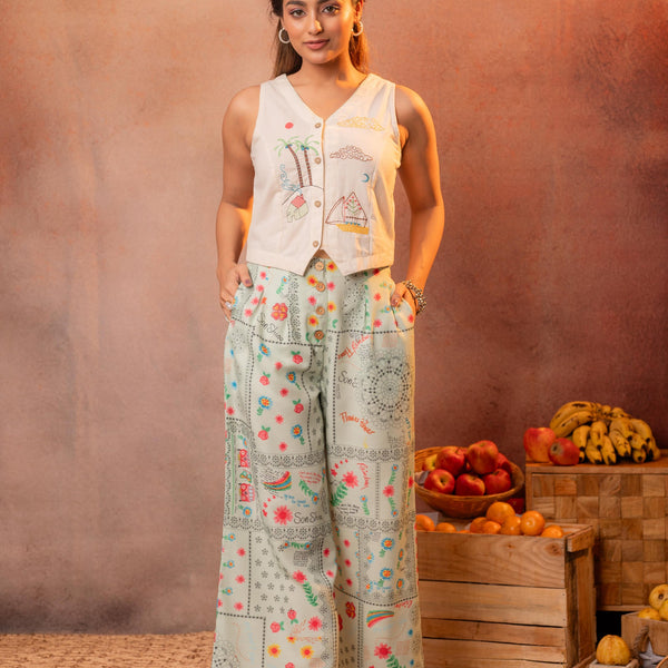 Juniper Folk Scribble Garden Co-Ord Set - Distacart