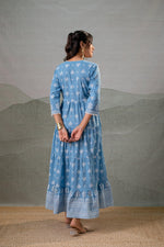 Thumbnail for Juniper Neel Kamal Tiered Anarkali Dress - Distacart
