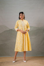 Thumbnail for Juniper Genda Phool Gathered Anarkali Dress - Distacart