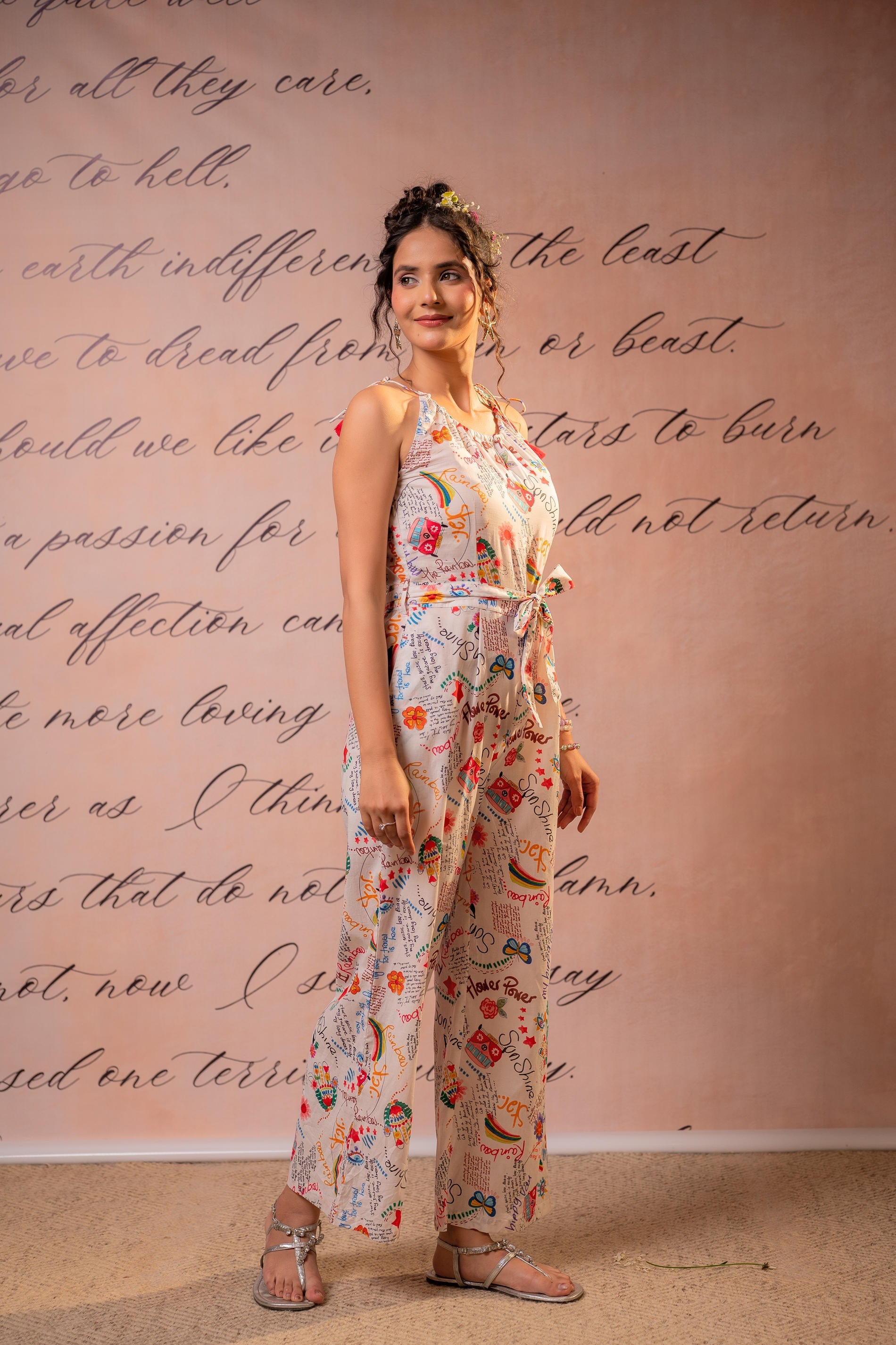 Juniper Canvas Carnival Printed Jumpsuit - Distacart